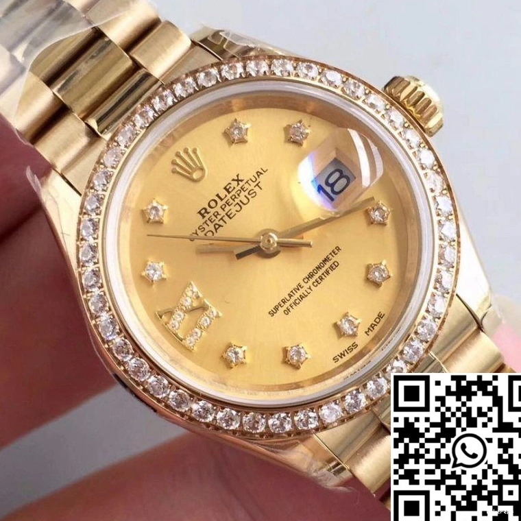 Champagne 279138RBR FashionForward 28MM Gold Dial Yellow Lady Rolex Datejust 871 0706